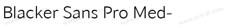 Blacker Sans Pro Med字体转换 Blacker Sans Pro Med字体转换